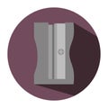 sharpenner school supply icon Royalty Free Stock Photo
