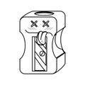 sharpenner school supply icon Royalty Free Stock Photo