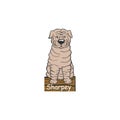 Sharpey cartoon dog icon