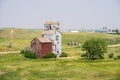 P H grain elevator in Sharples Royalty Free Stock Photo
