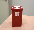 Sharps container Royalty Free Stock Photo