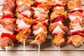 Shashlik redy for bbq Royalty Free Stock Photo