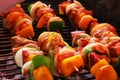 Shashlik on spit Royalty Free Stock Photo