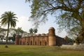 Shat Gombuj Mosque exterior in Bagerhat, Bangladesh.