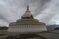 Shati stupa near leh city india Royalty Free Stock Photo