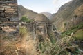 Towers of Shatili village and valley, Georgia Royalty Free Stock Photo