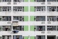 High density public housing on the Lek Yuen Estate, Sha Tin, Hong Kong Royalty Free Stock Photo