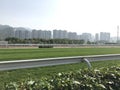 Shatin Racecourse Runway under sunny weather Royalty Free Stock Photo