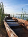 Shatsky Lakes. Ecotourism. Shatsk National Natural Park. Landscape of the setting sun on the lake.