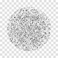 Shatter glass with particle. Abstract broken debris. Explode effect for background. Blast black texture. Explosion of confetti.