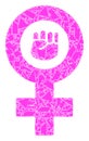 Shatter Mosaic Feminism Symbol Icon Royalty Free Stock Photo