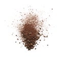 Shattered coffee powder Royalty Free Stock Photo