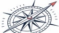 Shattered Compass, Lost Direction, Navigational Breakdown, vector design Generative AI Royalty Free Stock Photo