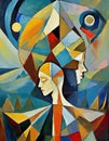 Shattered Dreams: A Cubist Journey into the Subconscious