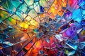 Shattered glass abstract colorful background Royalty Free Stock Photo