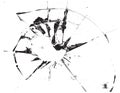 Shattered glass. Black and white background of broken glass Royalty Free Stock Photo