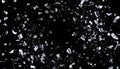 Shattered Glass Fragments Exploding on Black Background Royalty Free Stock Photo