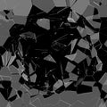 Shattered glass with glass shards flying to bits Royalty Free Stock Photo