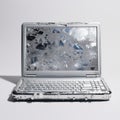 Shattered Glass Laptop: A Stunning Visual Representation Of Technological Decay