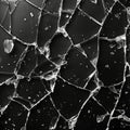 Shattered Glass Texture - Abstract Cracked Surface Background