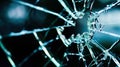 Shattered glass texture on dark background Royalty Free Stock Photo