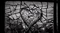 Shattered Heart with Tears, Made with Generative AI