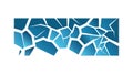 Shattered Ice or Glass Effect Vector Texture, Abstract Design, vector design Generative AI Royalty Free Stock Photo