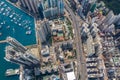 Top down view of Hong Kong city Royalty Free Stock Photo