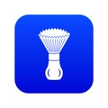 Shave brush icon blue vector Royalty Free Stock Photo