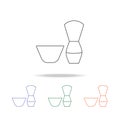 Shave brush icon. Element of bathroom tools multi colored icon for mobile concept and web apps. Icon for website design and develo