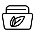 After shave cream icon outline vector. Foam care