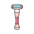 shave razor color icon vector illustration Royalty Free Stock Photo