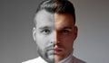 Shaven vs unshaven man. After or before shaven. Set of bearded man. Hair style hair stylist for Handsome man. Barber Royalty Free Stock Photo