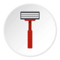 Shaver razor icon circle