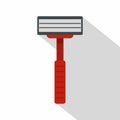 Shaver razor icon, flat style