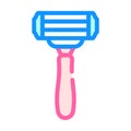 Shaver tool color icon vector illustration