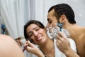 Shaving Royalty Free Stock Photo