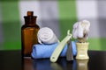 Shaving accessories danger Royalty Free Stock Photo