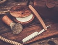 Shaving accessories Royalty Free Stock Photo