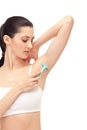 Shaving armpit Royalty Free Stock Photo