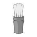 Shaving brush icon, black monochrome style Royalty Free Stock Photo