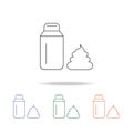 Shaving cream and shave foam icon. Element of bathroom tools multi colored icon for mobile concept and web. Icon for website desig
