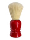 Shaving foam brush with red handle Royalty Free Stock Photo