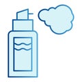 Shaving foam flat icon. Spray blue icons in trendy flat style. Shaving gel gradient style design, designed for web and Royalty Free Stock Photo