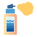 Shaving foam flat icon. Spray color icons in trendy flat style. Shaving gel gradient style design, designed for web and Royalty Free Stock Photo