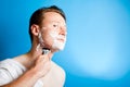 Shaving Man Royalty Free Stock Photo