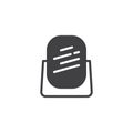 Shaving mirror vector icon