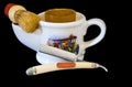 Shaving Mug, Brush and Straight Razor