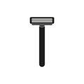 The shaving razor icon. Shaver symbol. Flat