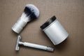 Shaving kit with brush